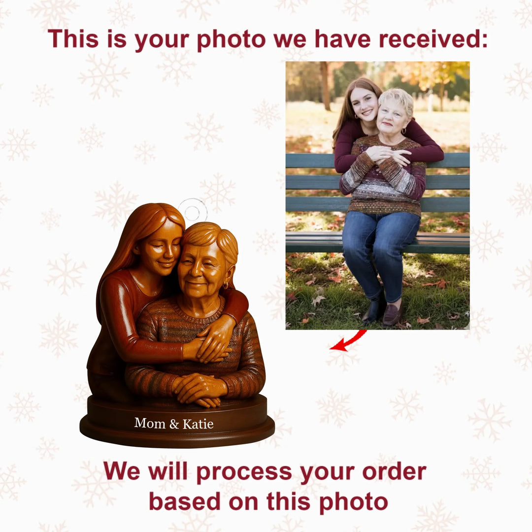 Eternal Bond - Personalized Photo Ornament - Christmas Gift For Grandparents AGP0DH026