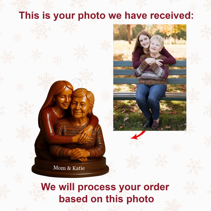Eternal Bond - Personalized Photo Ornament - Christmas Gift For Grandparents AGP0DH026