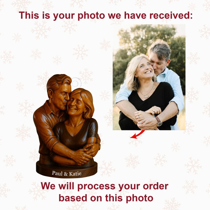 Timeless Bliss - Personalized Photo Ornament - Christmas Gift For Grandparents AGP0DH025