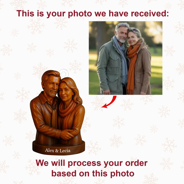 Endless Love - Personalized Photo Ornament - Christmas Gift For Grandparents AGP0DH024