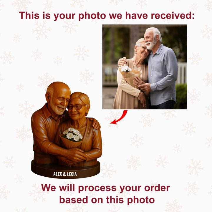 Always Forever Us - Personalized Photo Ornament - Christmas Gift For Grandparents AGP0DH023