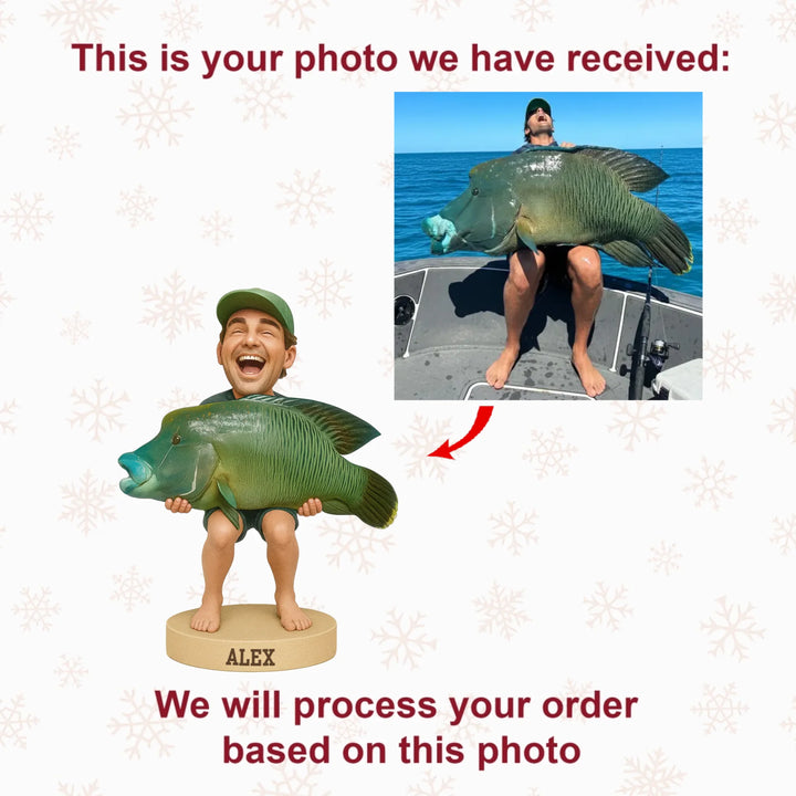 King of The Sea - Personalized Photo Ornament - Christmas Gift For Fishing Lovers AGP0DH027