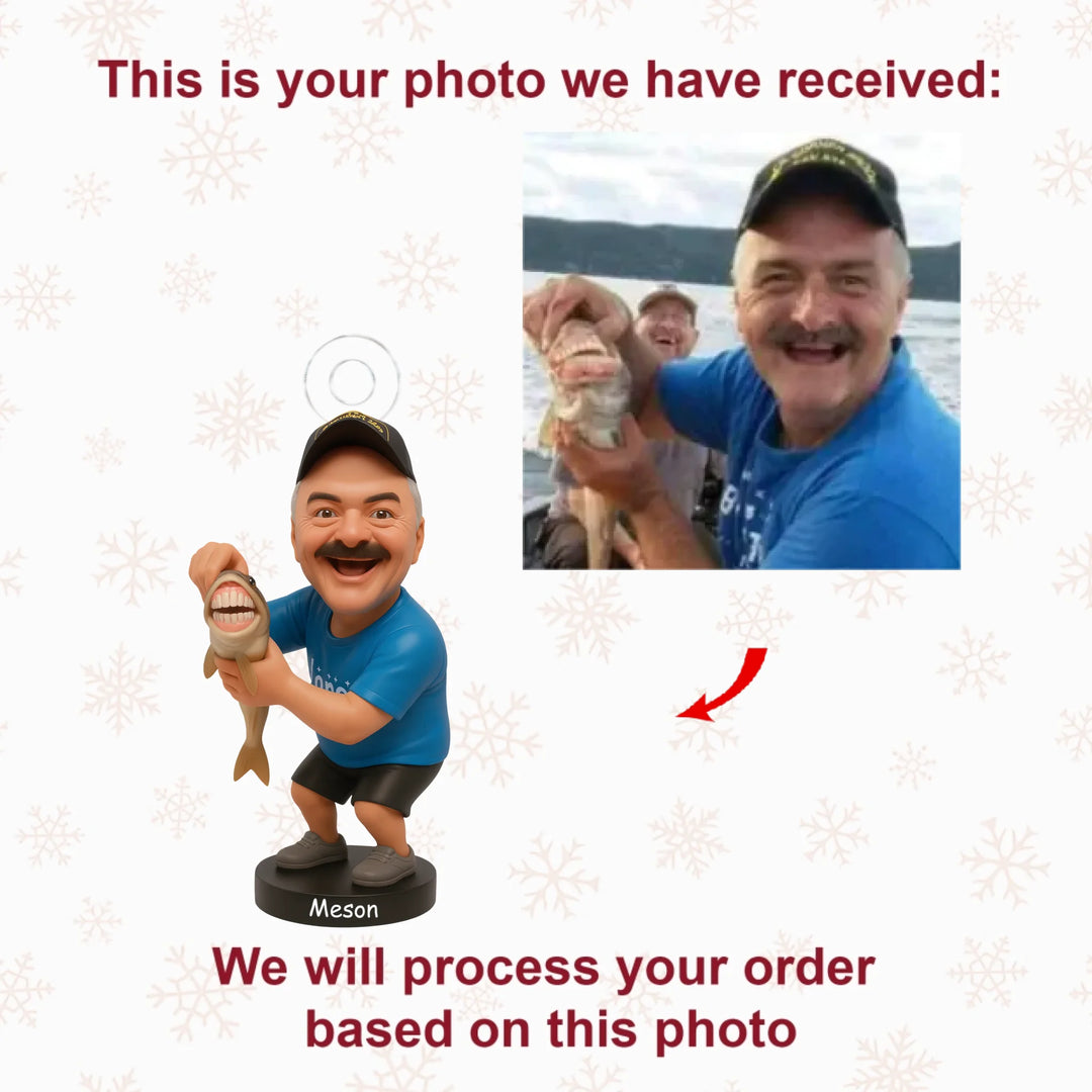 Gone Fishing - Personalized Photo Ornament - Christmas Gift For Fishing Lovers AGP0NL035