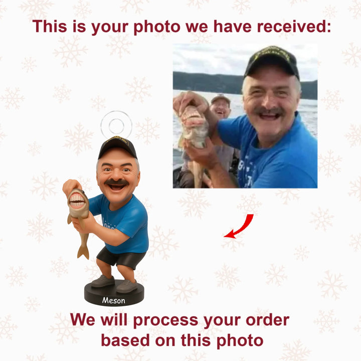 Gone Fishing - Personalized Photo Ornament - Christmas Gift For Fishing Lovers AGP0NL035