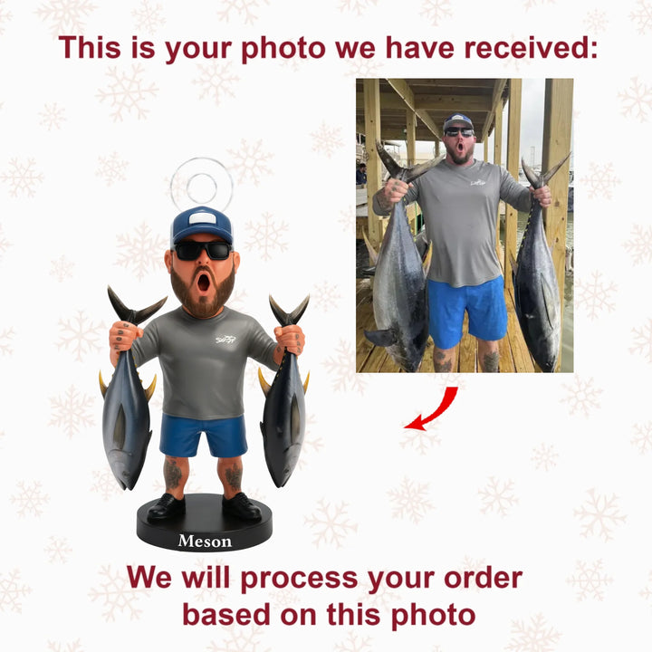 Reel Legend - Personalized Photo Ornament - Christmas Gift For Fishing Lovers AGP0NL037