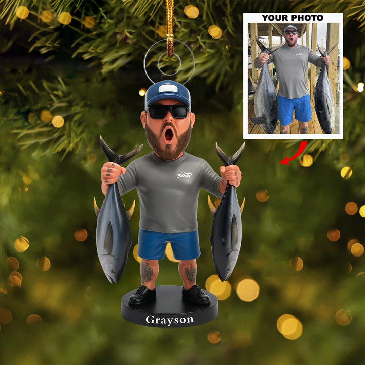 Reel Legend - Personalized Photo Ornament - Christmas Gift For Fishing Lovers AGP0NL037