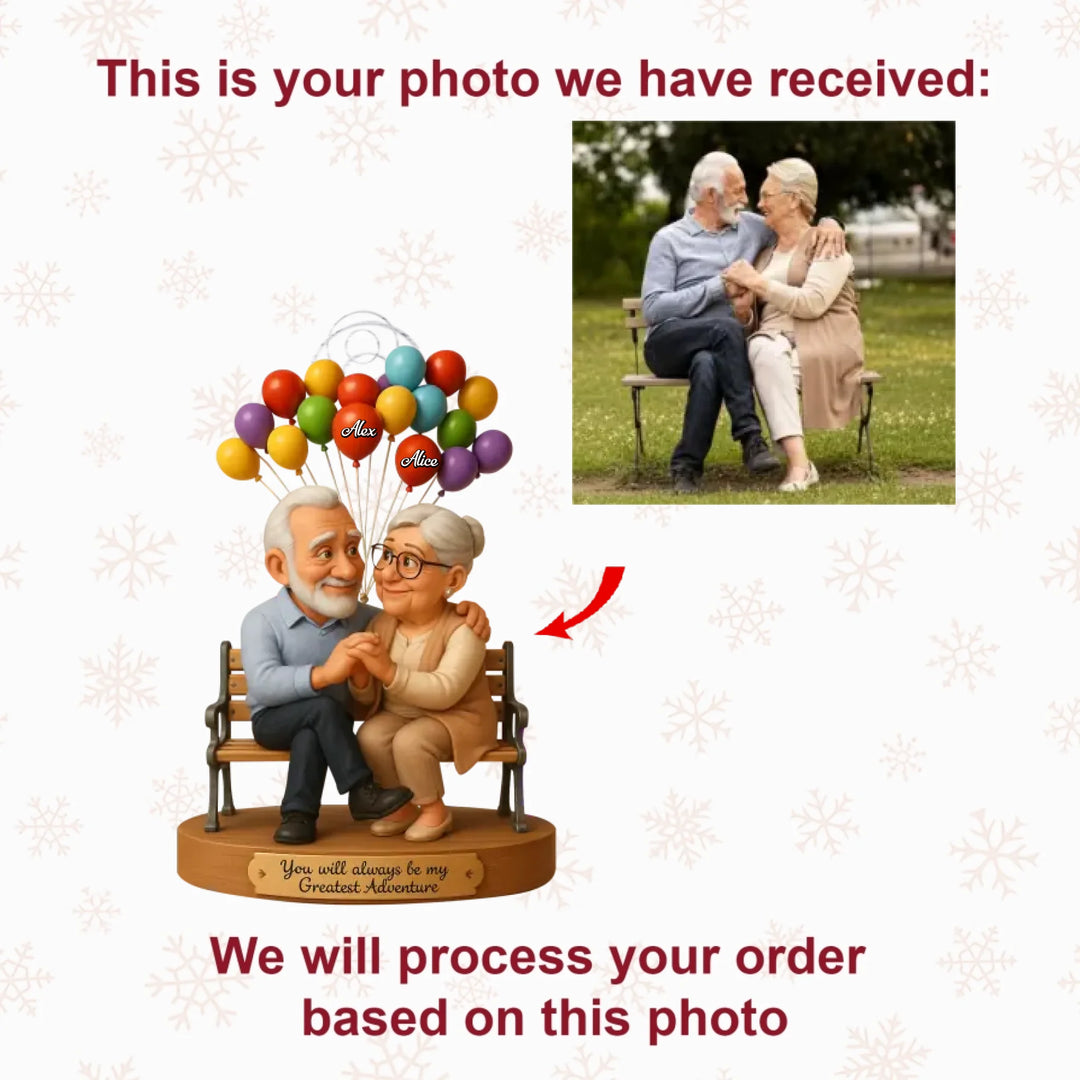 Greatest Adventure - Personalized Photo Mica Ornament - Christmas Gift For Grandparents AGP0DH054