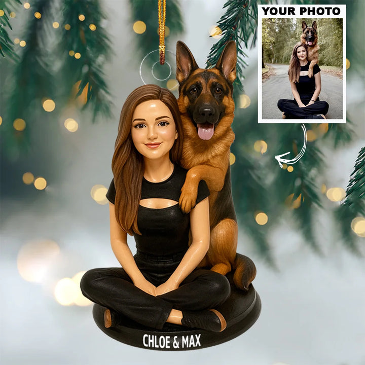 Best Buddy - Personalized Photo Mica Ornament - Christmas Gift For Dog Lovers AGP0NL041