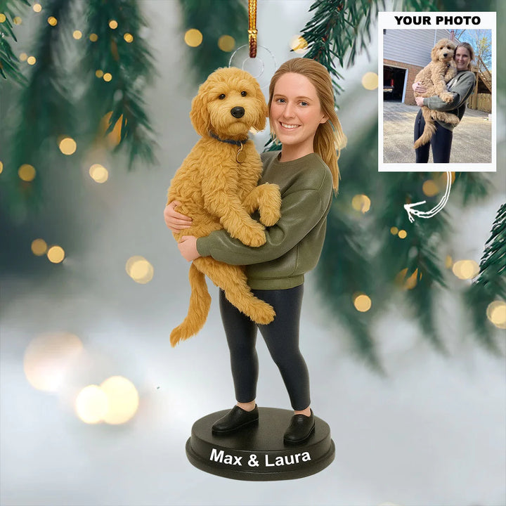 Tail Wags - Personalized Photo Mica Ornament - Christmas Gift For Dog Lovers AGP0NL043