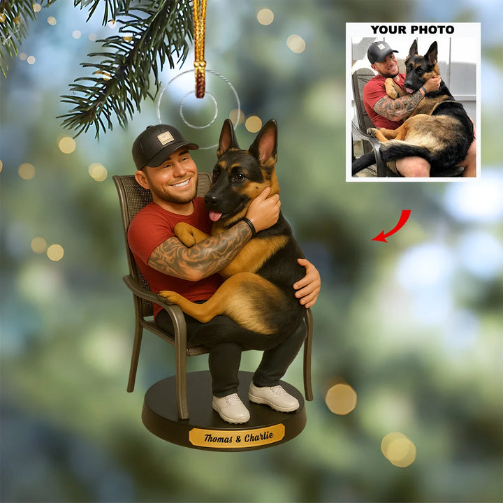 Unbreakable Bond - Personalized Photo Mica Ornament - Christmas Gift For Dog Lovers AGP0QQ022