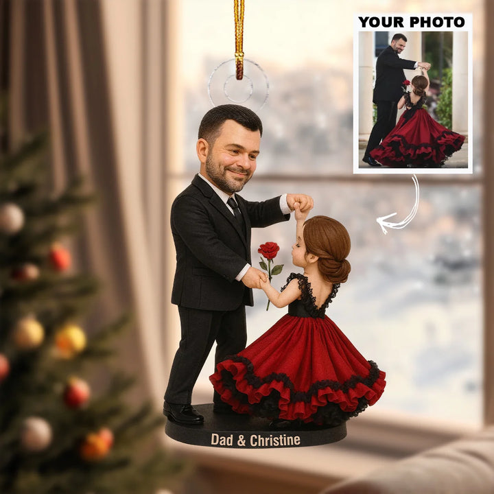 Best Dad Moment - Personalized Photo Ornament - Christmas Gift For Family Members AGP0QQ017