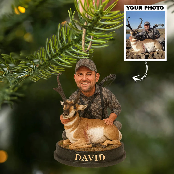 Hunter's Bond - Personalized Photo Ornament - Christmas Gift For Hunting Lovers AGP0QQ009