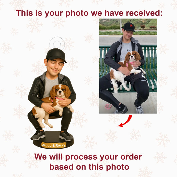 Heart in My Arms - Personalized Photo Mica Ornament - Christmas Gift For Dog Lovers AGP0QQ025