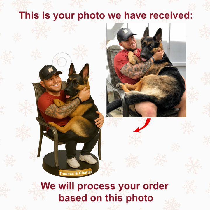 Unbreakable Bond - Personalized Photo Mica Ornament - Christmas Gift For Dog Lovers AGP0QQ022