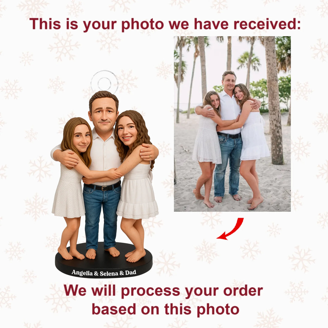 Forever My Princesses - Personalized Photo Ornament - Christmas Gift For Family Members AGP0QQ020