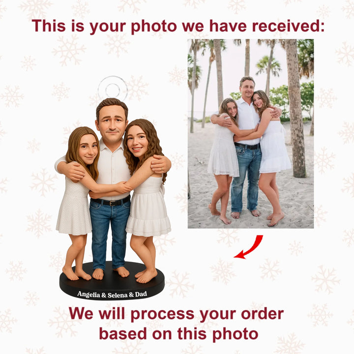 Forever My Princesses - Personalized Photo Ornament - Christmas Gift For Family Members AGP0QQ020