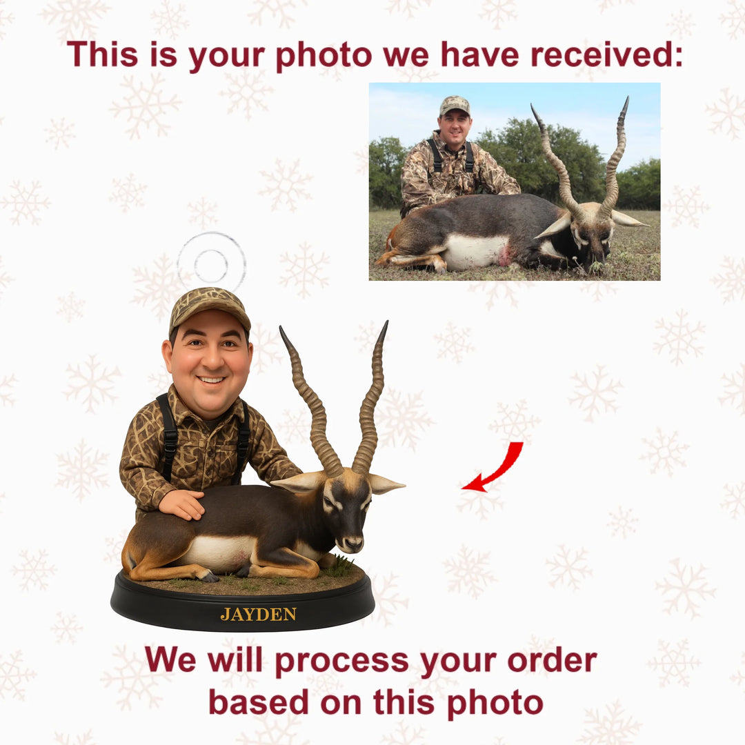 Hunter's Proud Moment - Personalized Photo Ornament - Christmas Gift For Hunting Lovers AGP0QQ006