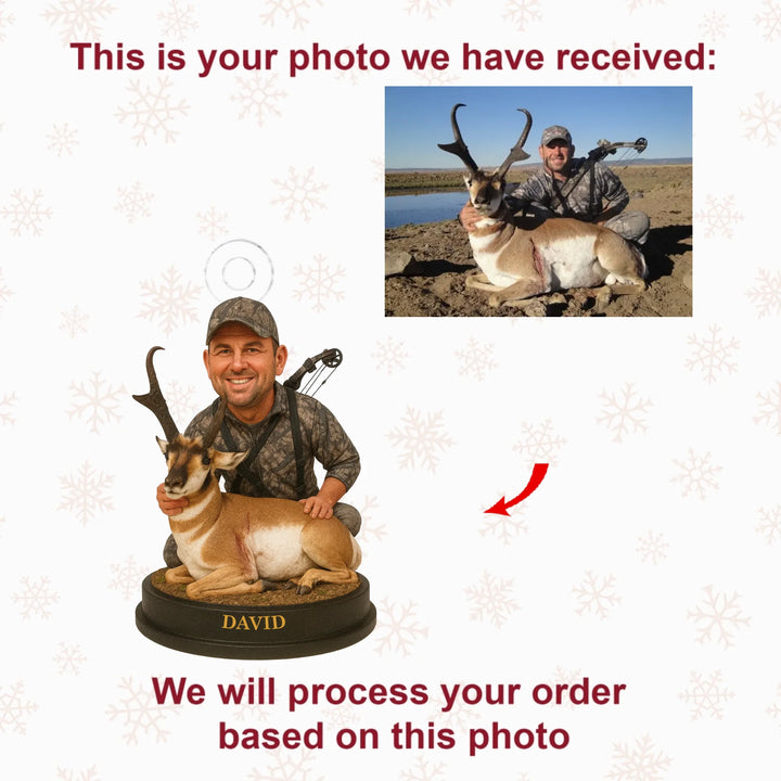 Hunter's Bond - Personalized Photo Ornament - Christmas Gift For Hunting Lovers AGP0QQ009