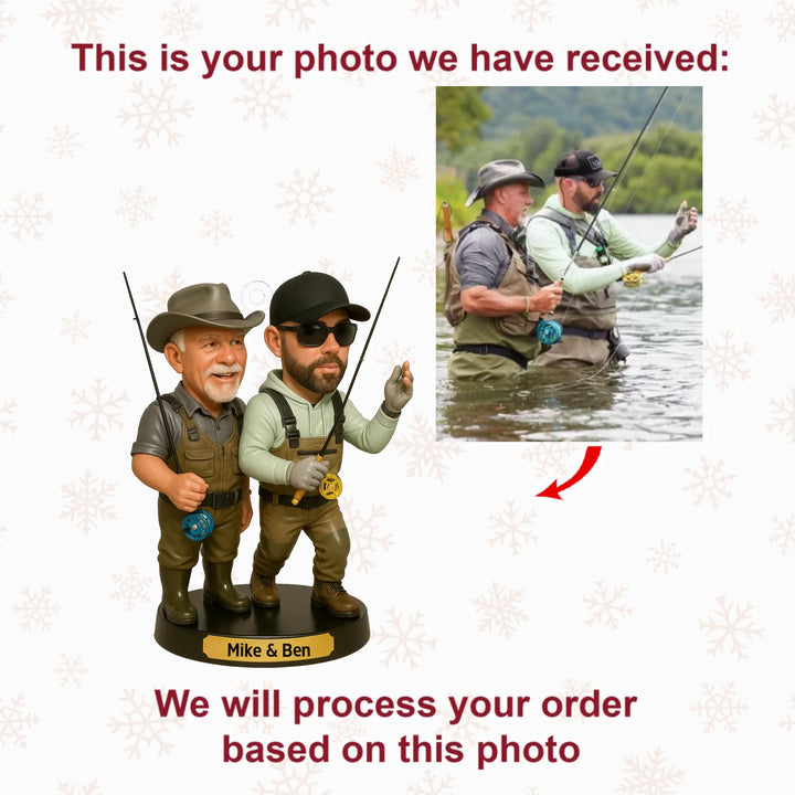 Sharing Experience - Personalized Photo Ornament - Christmas Gift For Hunting Lovers AGP0QQ026