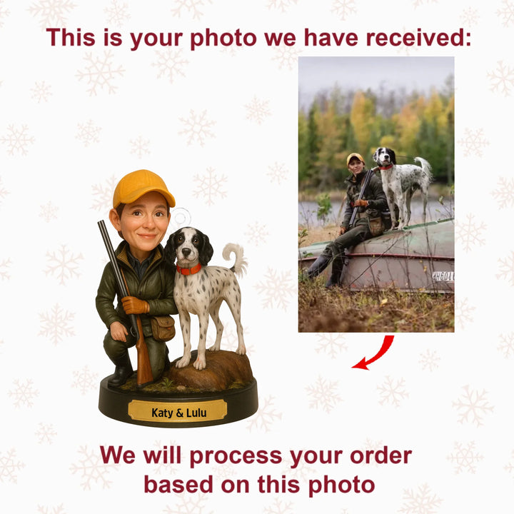 Faithful Companion - Personalized Photo Ornament - Christmas Gift For Hunting Lovers AGP0QQ027