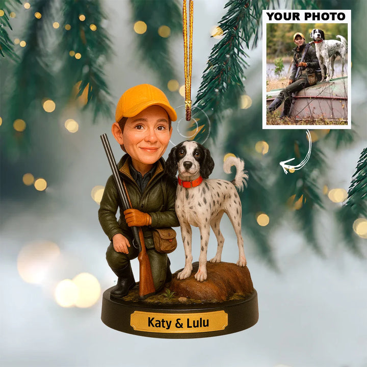 Faithful Companion - Personalized Photo Ornament - Christmas Gift For Hunting Lovers AGP0QQ027