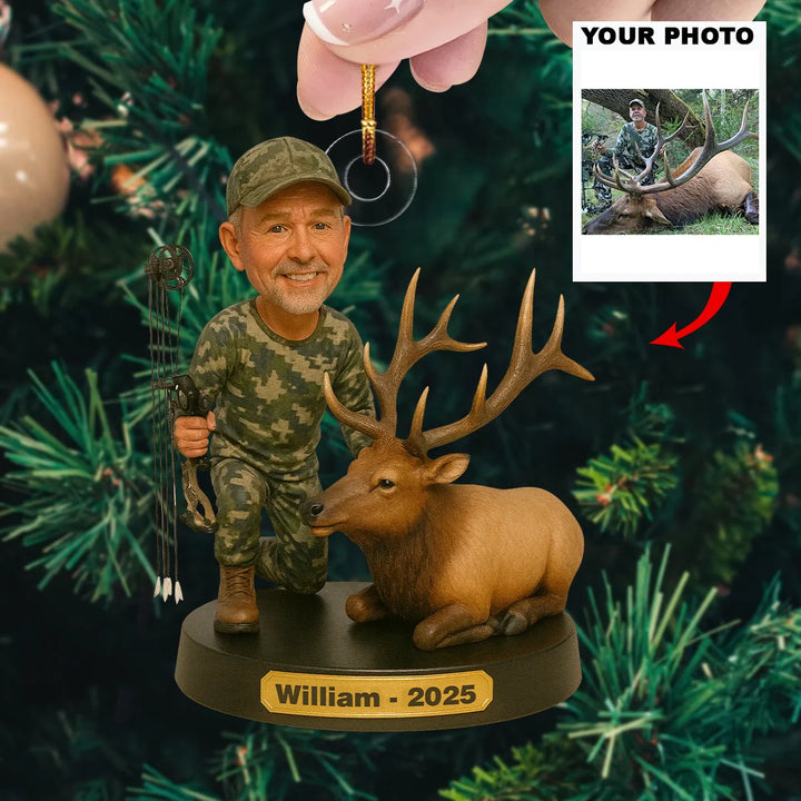 The Hunter’s Pride - Personalized Photo Ornament - Christmas Gift For Hunting Lovers AGP0QQ028