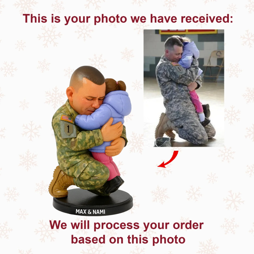My Soldier, My World - Personalized Photo Mica Ornament - Christmas Gift For Soldiers, Veterans AGP0NL052