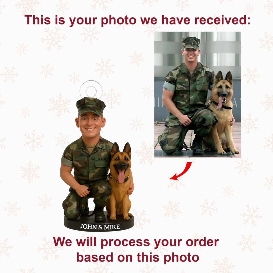 Together We Serve - Personalized Mica Ornament - Christmas Gift For Soldiers, Veterans AGP0NL055