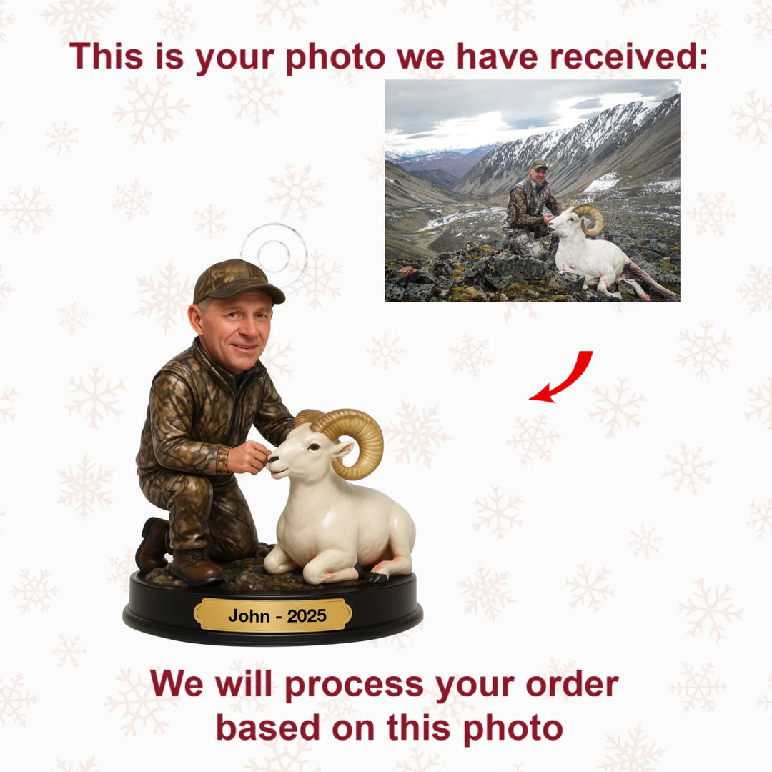 Mountain Triumph - Personalized Photo Ornament - Christmas Gift For Hunting Lovers AGP0QQ029