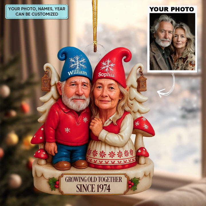 The Perfect Pair - Personalized Photo Mica Ornament - Christmas, Anniversary Gift For Couple, Husband, Wife AGP0VL030