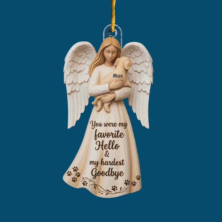 Always Beside Me - Personalized Custom Mica Ornament - Christmas Gift For Dog Lovers, Dog Mom, Dog Dad