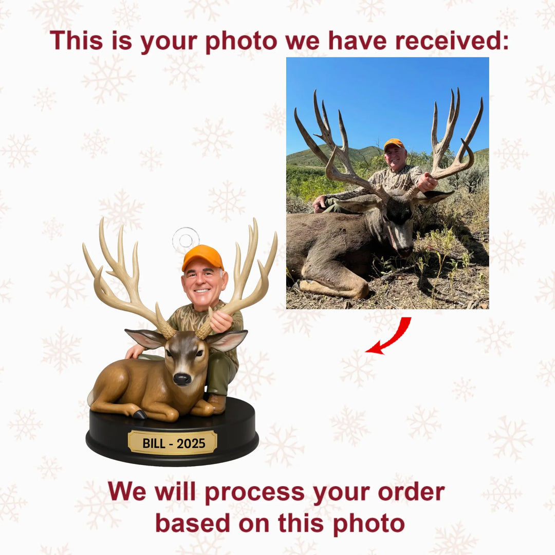 The Grand Buck - Personalized Photo Ornament - Christmas Gift For Hunting Lovers AGP0QQ033