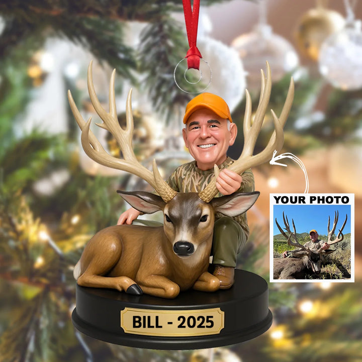 The Grand Buck - Personalized Photo Ornament - Christmas Gift For Hunting Lovers AGP0QQ033