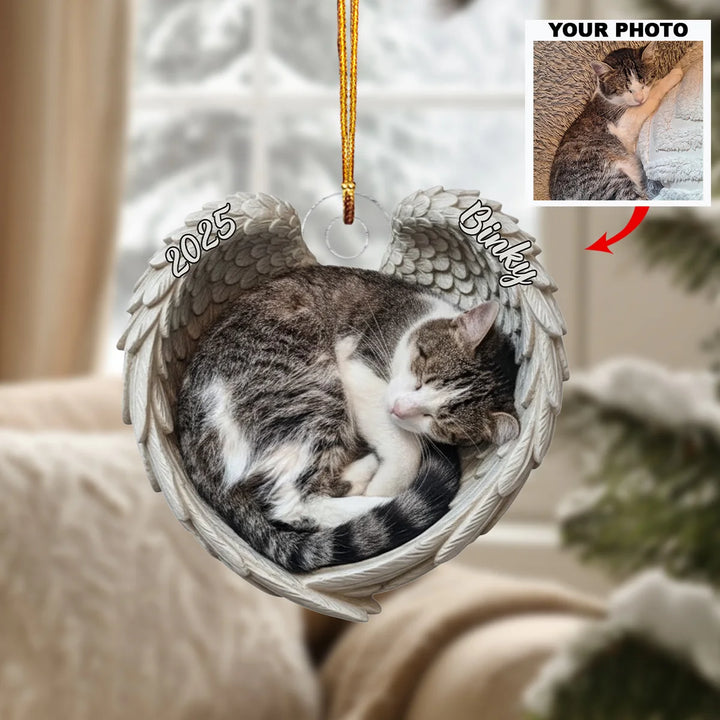 Forever in My Heart - Personalized Photo Ornament - Christmas Gift For Cat Lovers AGP0DH055