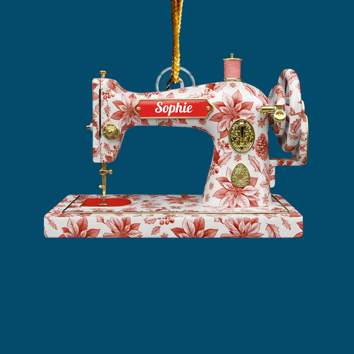 Sewing Is My Therapy  - Personalized Custom Mica Ornament - Christmas Gift For Sewing Lovers, Mom, Grandma