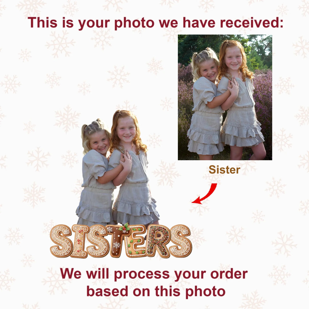 Sweet and Smiles - Personalized Photo Mica Ornament - Christmas Gift For Family Grandchildren AGCDH006