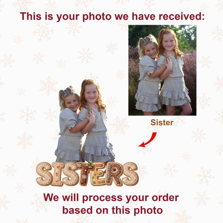 Sweet and Smiles - Personalized Photo Mica Ornament - Christmas Gift For Family Grandchildren AGCDH006