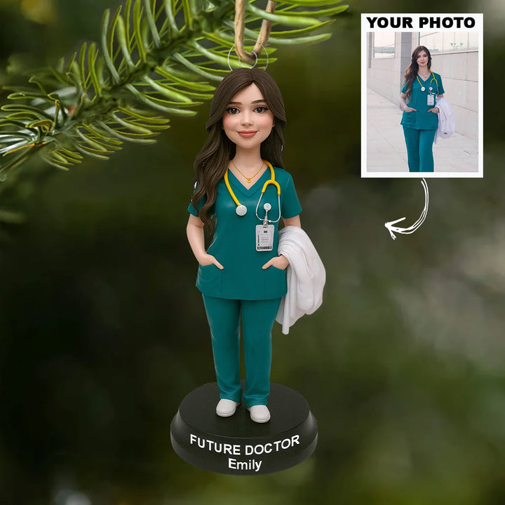 Medical Heart - Personalized Photo Ornament - Christmas Gift For Doctors, Future Doctors AGP0NL059