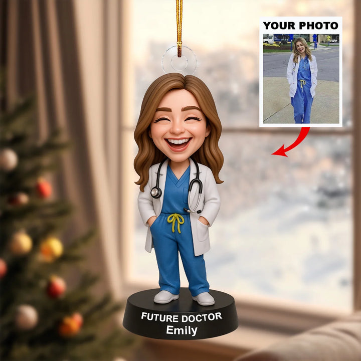 Saving Lives - Personalized Photo Ornament - Christmas Gift For Doctors, Future Doctors AGP0NL060