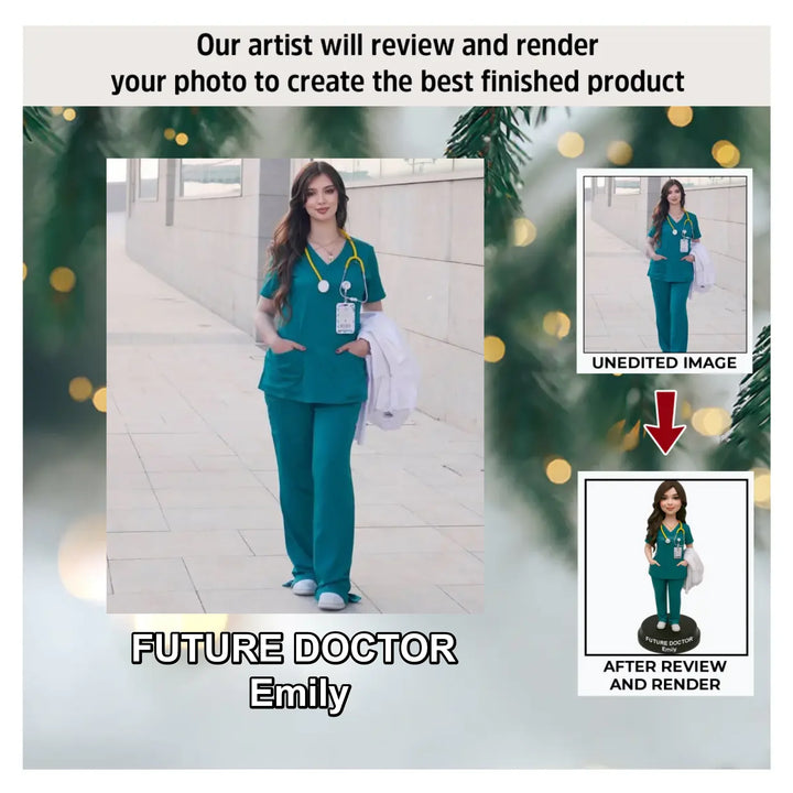 Medical Heart - Personalized Photo Ornament - Christmas Gift For Doctors, Future Doctors AGP0NL059