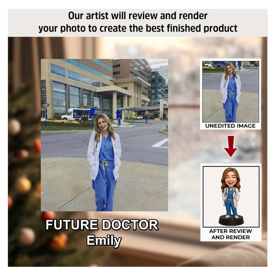 Saving Lives - Personalized Photo Ornament - Christmas Gift For Doctors, Future Doctors AGP0NL060
