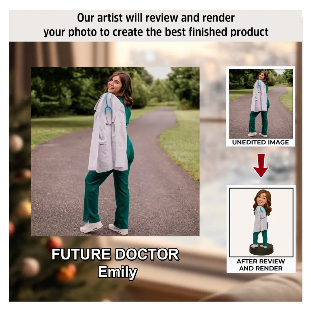 Doctor Life - Personalized Photo Ornament - Christmas Gift For Doctors, Future Doctors AGP0NL061