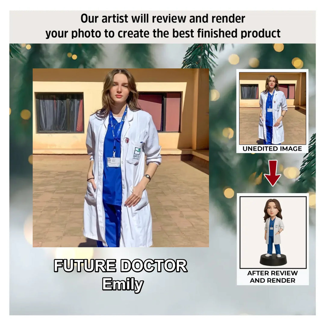 Scrub Life - Personalized Photo Ornament - Christmas Gift For Doctors, Future Doctors AGP0NL062