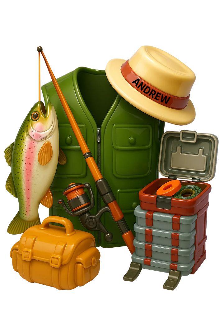 Angler's Mini Kit - Personalized Custom Mica Ornament - Christmas Gift For Fishing Lovers AGP0QQ041