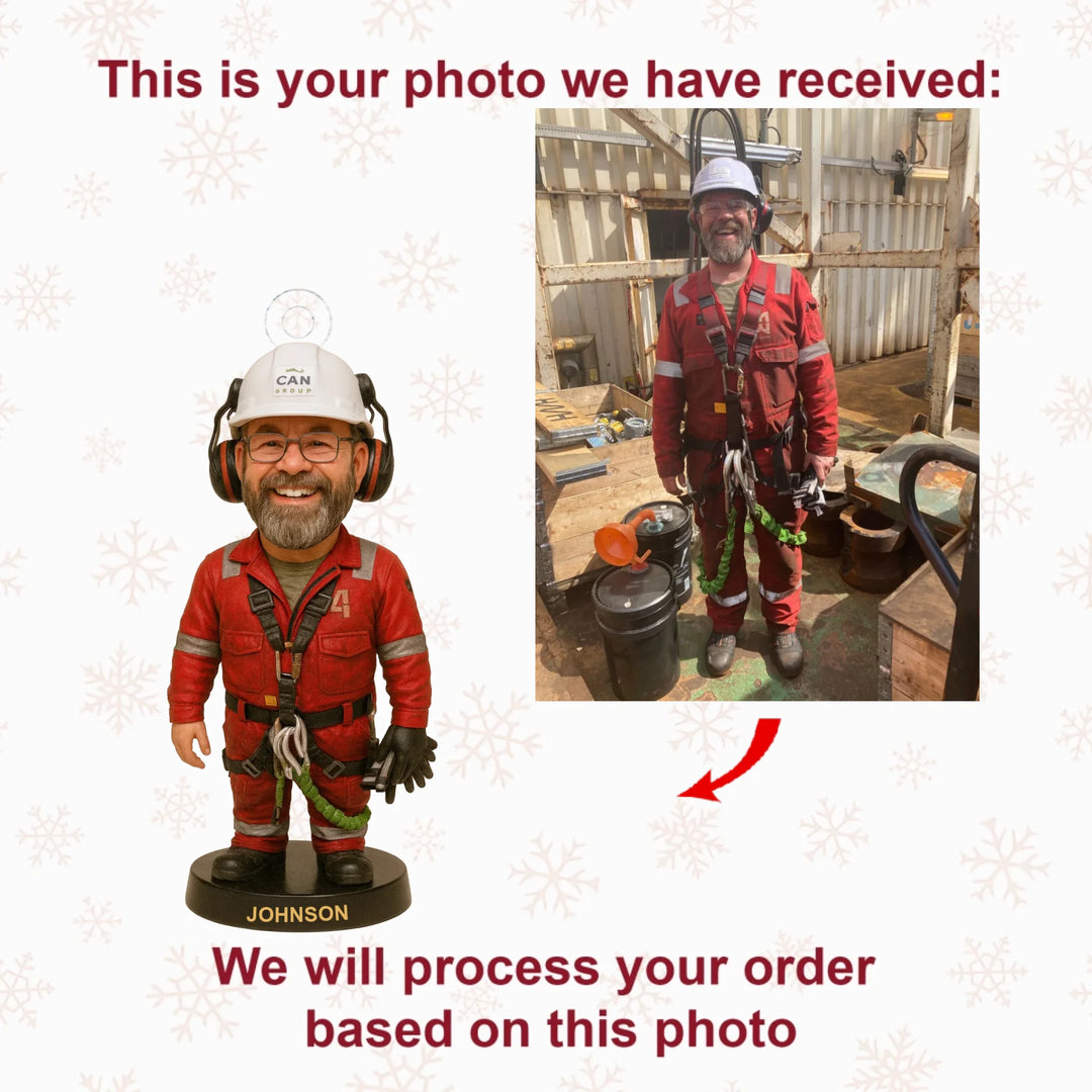 The Master Builder - Personalized Photo Ornament - Christmas Gift For Mechanic AGP0QQ044