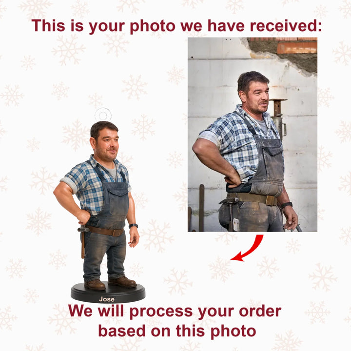 Energy Pioneer - Personalized Photo Ornament - Christmas Gift For Mechanic AGP0QQ043