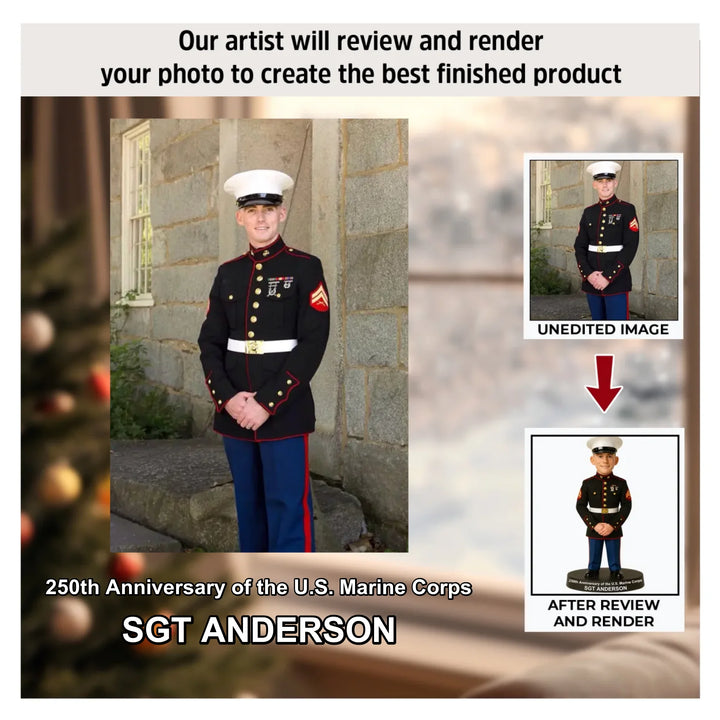 Marine Pride - Personalized Photo Ornament - Christmas Gift For US Marines AGP0NL056