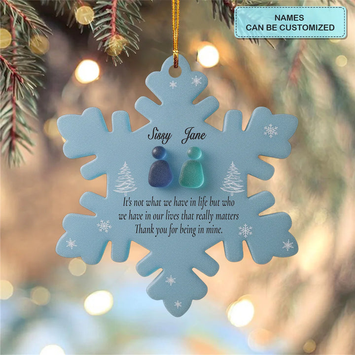 Forever Friends - Customized Mica Ornament - Christmas Gift For Besties, Best Friend