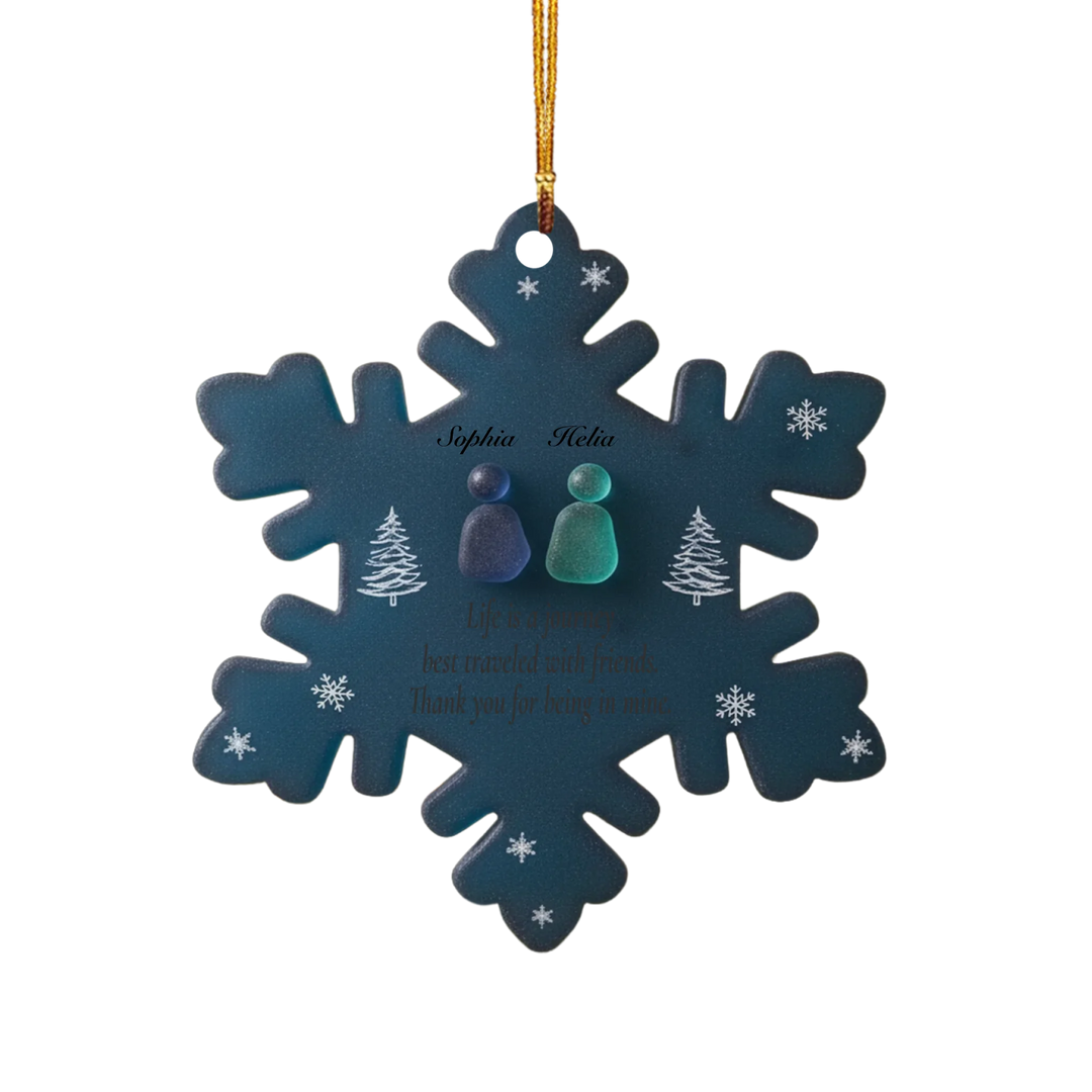 Forever Friends - Customized Mica Ornament - Christmas Gift For Besties, Best Friend