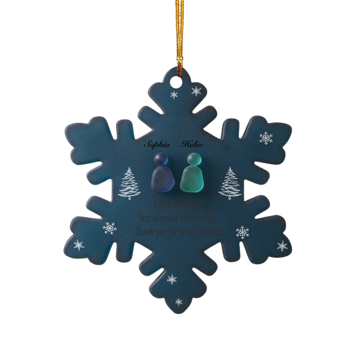 Forever Friends - Customized Mica Ornament - Christmas Gift For Besties, Best Friend